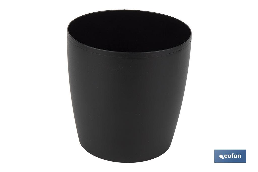 MACETA CAMELIA DE COLOR NEGRO 18 X 17,8 CM venta unitaria (PACK: 1 UDS) MACETA CAMELIA DE COLOR NEGRO 18 X 17,8 CM venta unitaria (PACK: 1 UDS)