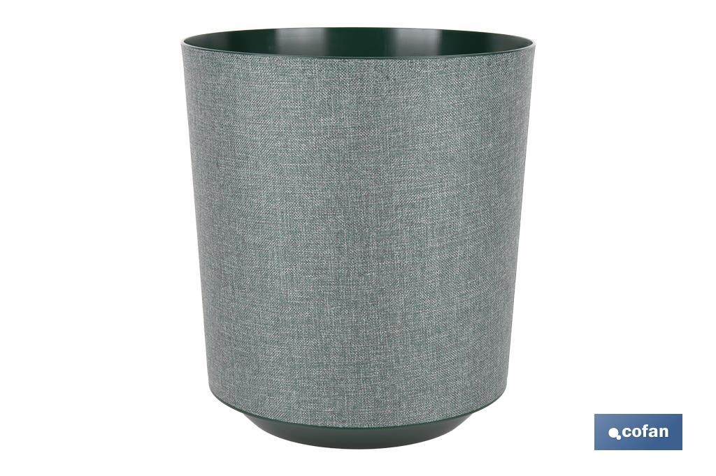 MACETA O MACETERO GAMA TEXTIL COLOR VERDE PP Ø 254 X 269 MM 10,5 L (PACK: 4 UDS) MACETA O MACETERO GAMA TEXTIL COLOR VERDE PP Ø 254 X 269 MM 10,5 L (PACK: 4 UDS)