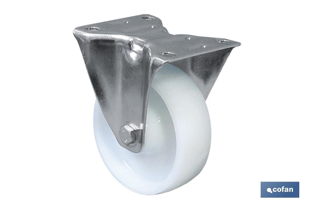 RUEDA NYLON FIJA Ø80X30MM (PACK: 1 UDS) RUEDA NYLON FIJA Ø80X30MM (PACK: 1 UDS)