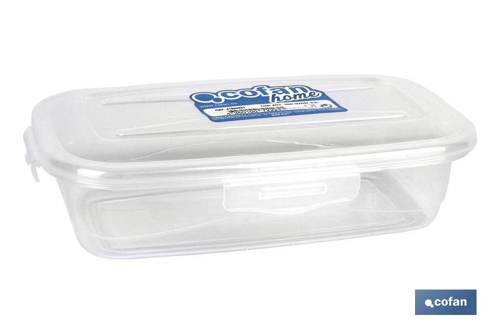 FIAMBRERA TRANSPARENTE RECTANGULAR 0,5 L (PACK: 1 UDS) FIAMBRERA TRANSPARENTE RECTANGULAR 0,5 L (PACK: 1 UDS)