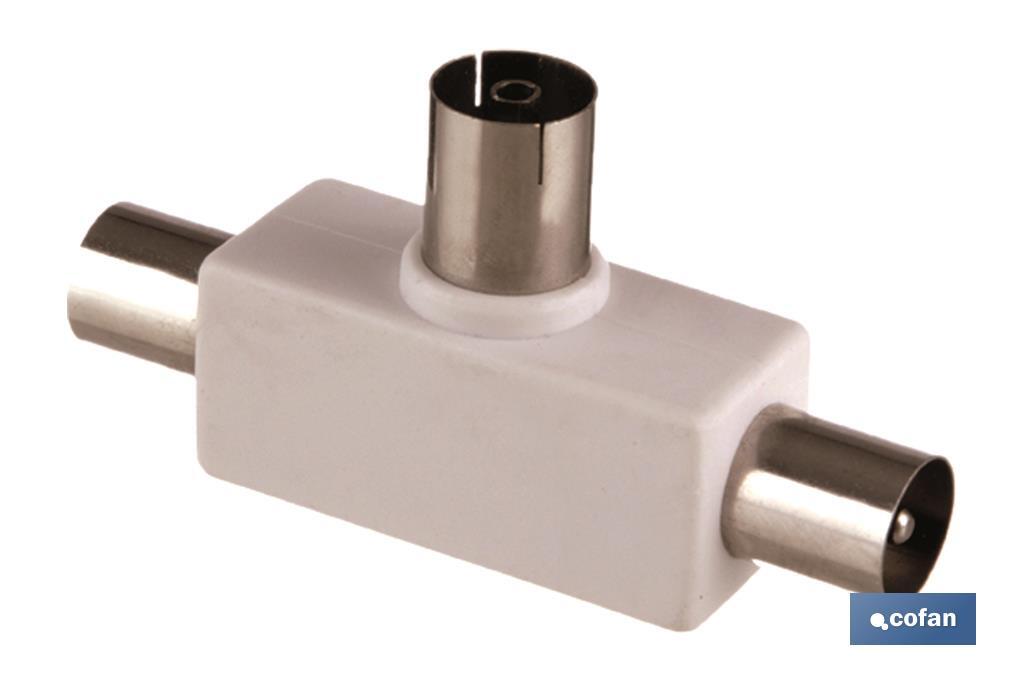 ADAPTADOR ANTENA T 1 HEMBRA 2 MACHOS (PACK: 1 UDS) ADAPTADOR ANTENA T 1 HEMBRA 2 MACHOS (PACK: 1 UDS)