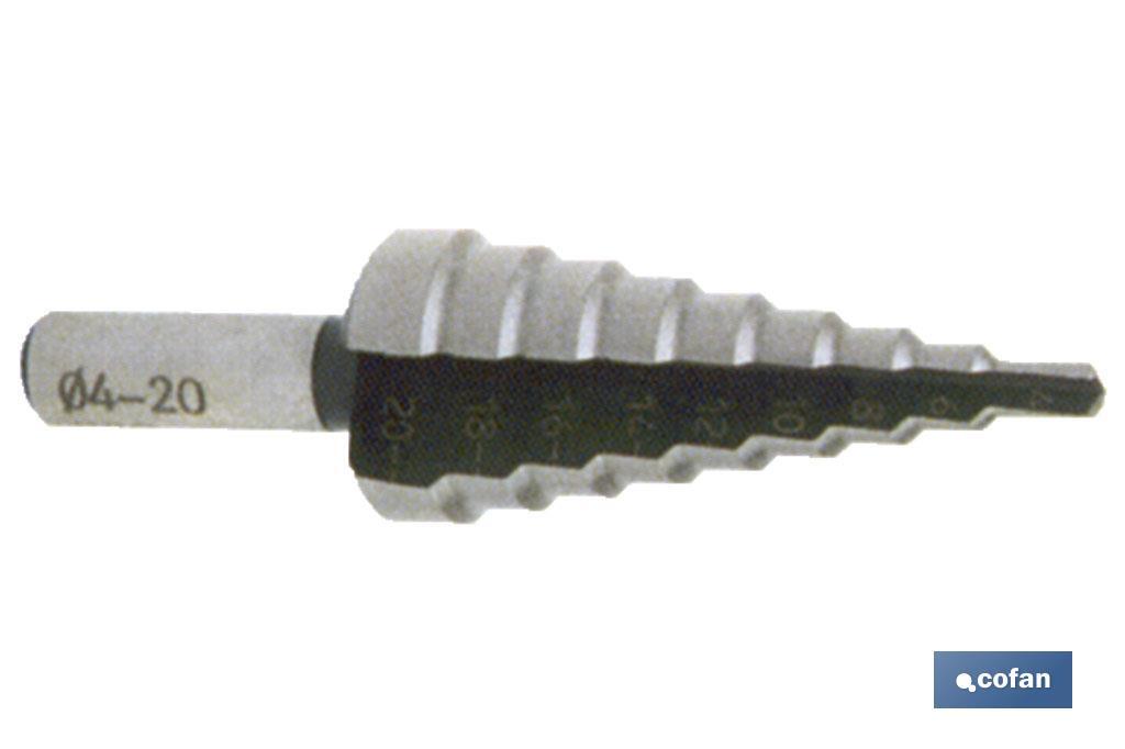 BROCA ESCALONADA HSS-TALADRO 4-12 (X 1 MM)