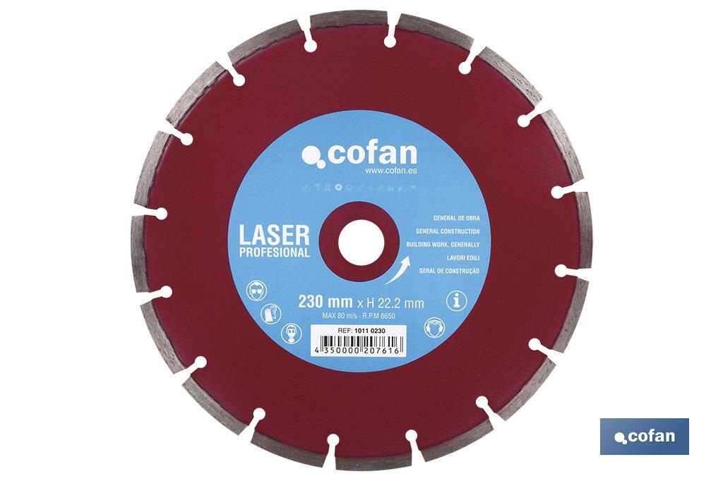 DISCO DE CORTE UNIVERSAL LÁSER 350 MM (PACK: 1 UDS)