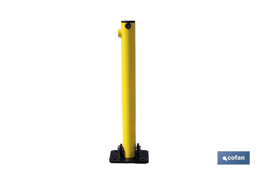 POSTE ABATIBLE PARA PARKING C/CERRADURA (PACK: 1 UDS)