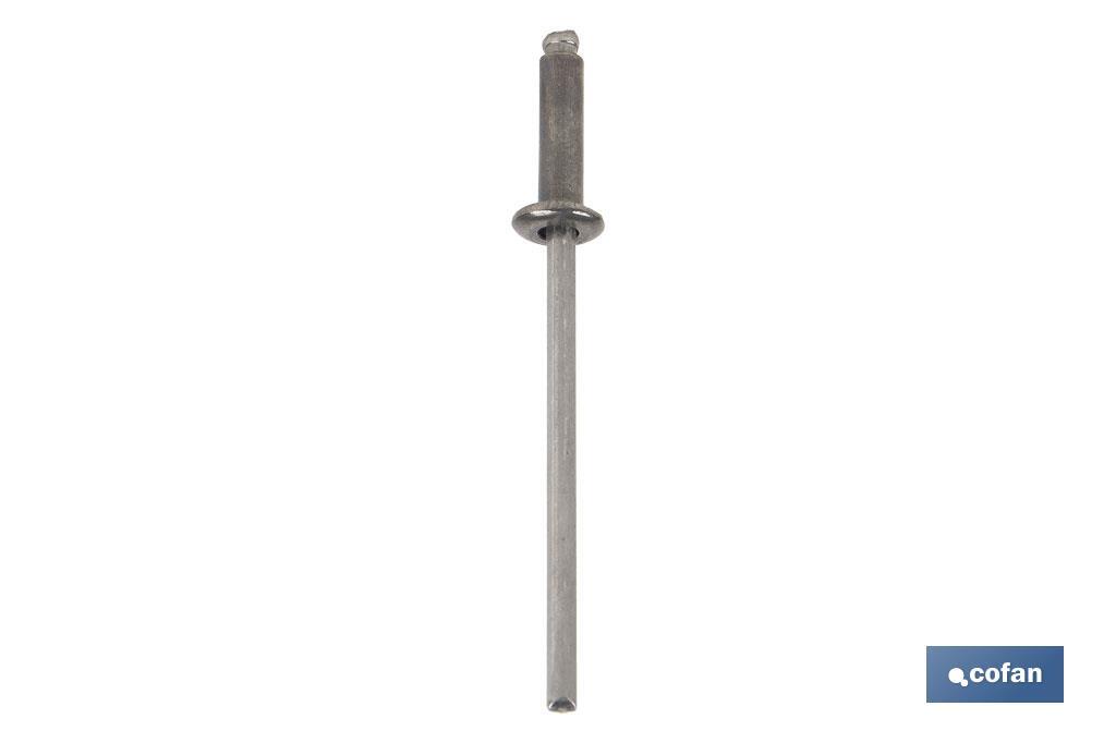 REMACHE ACERO INOX. A-2  3 X 6 MM