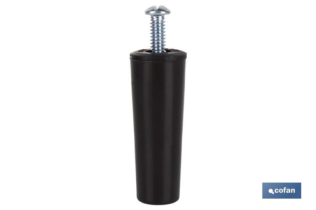 TOPE PERSIANA 60 MM MARRÓN CON TORNILLO M-6 VENTA UNITARIA (PACK: 1 UDS)