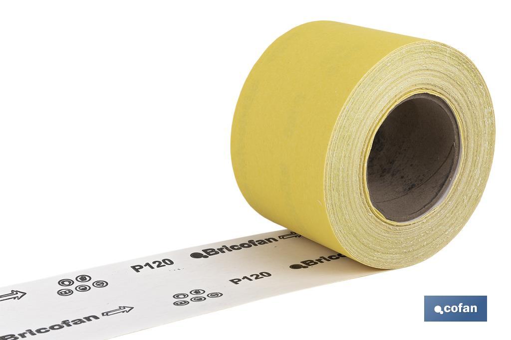 ROLLO LIJA DE PAPEL 100 X 25 M. G.120