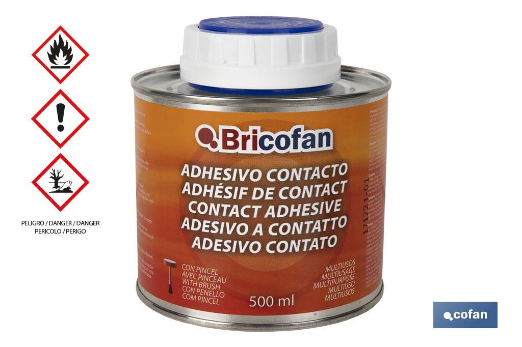 BOTE ADHESIVO CONTACTO BRICOFAN C/PINCEL (500ML) (PACK: 1 UDS)