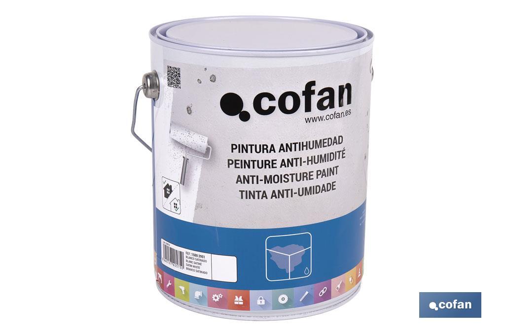 PINTURA ANTIHUMEDAD SINTÉTICA (4 L)  BLANCO SATINADO (PACK: 1 UDS)