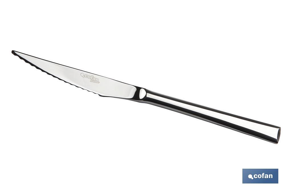 BL 2uds CUCHILLO DE CARNE INOX C-18/10 MODELO BARI 10 mm (PACK: 1 UDS)