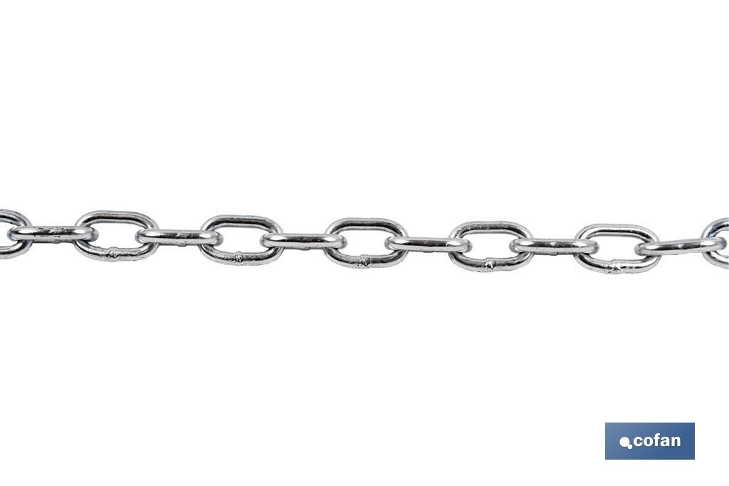 CADENA CINCADA DE 10 MM. (12 M.) (PACK: 1 UDS) CADENA CINCADA DE 10 MM. (12 M.) (PACK: 1 UDS)
