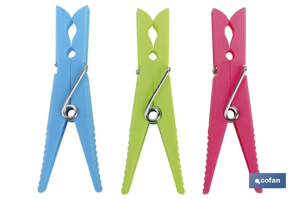 PACK 24 UDS PINZAS PLÁSTICO STANDAR 7cm (PACK: 1 UDS) PACK 24 UDS PINZAS PLÁSTICO STANDAR 7cm (PACK: 1 UDS)