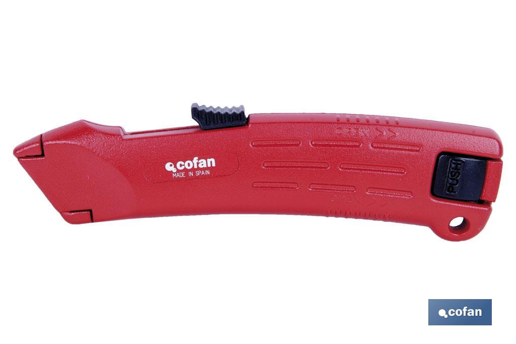 CUTTER RETRACTIL ZAMAK AUTOMÁTICO (PACK: 1 UDS) CUTTER RETRACTIL ZAMAK AUTOMÁTICO (PACK: 1 UDS)
