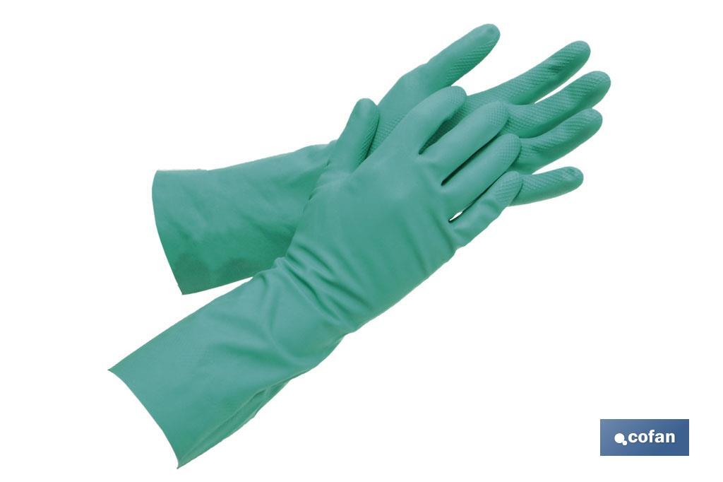 GUANTE NITRILO VERDE S/SOP. TALLA 10,5 (XXL) (PACK: 12 UDS)