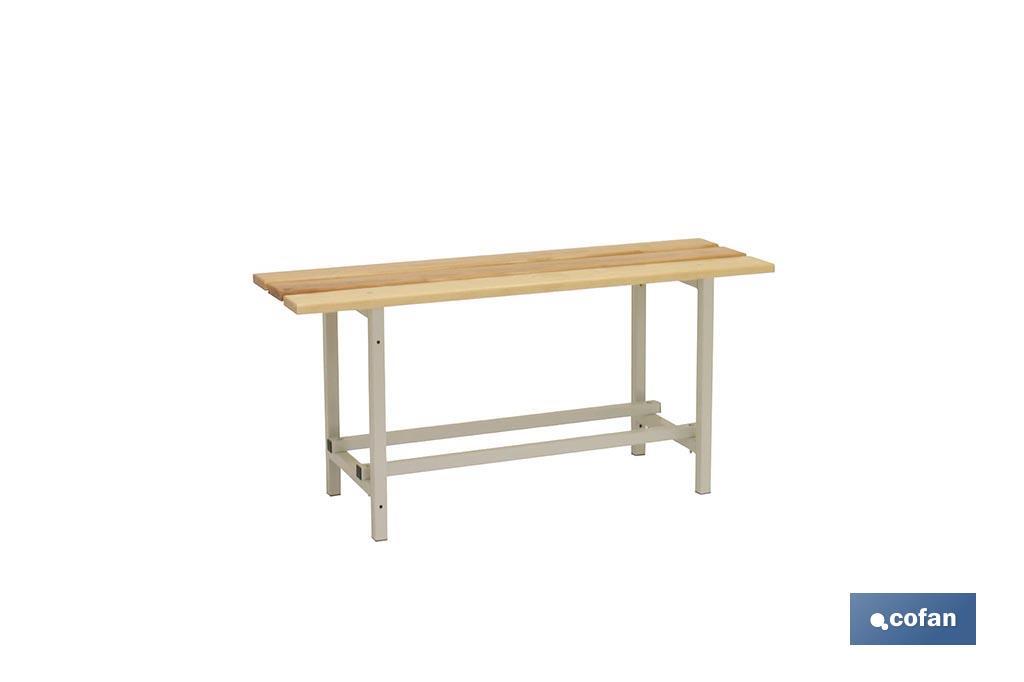 BANCO DE VESTUARIO MADERA L-1000 MM (PACK: 1 UDS) BANCO DE VESTUARIO MADERA L-1000 MM (PACK: 1 UDS)