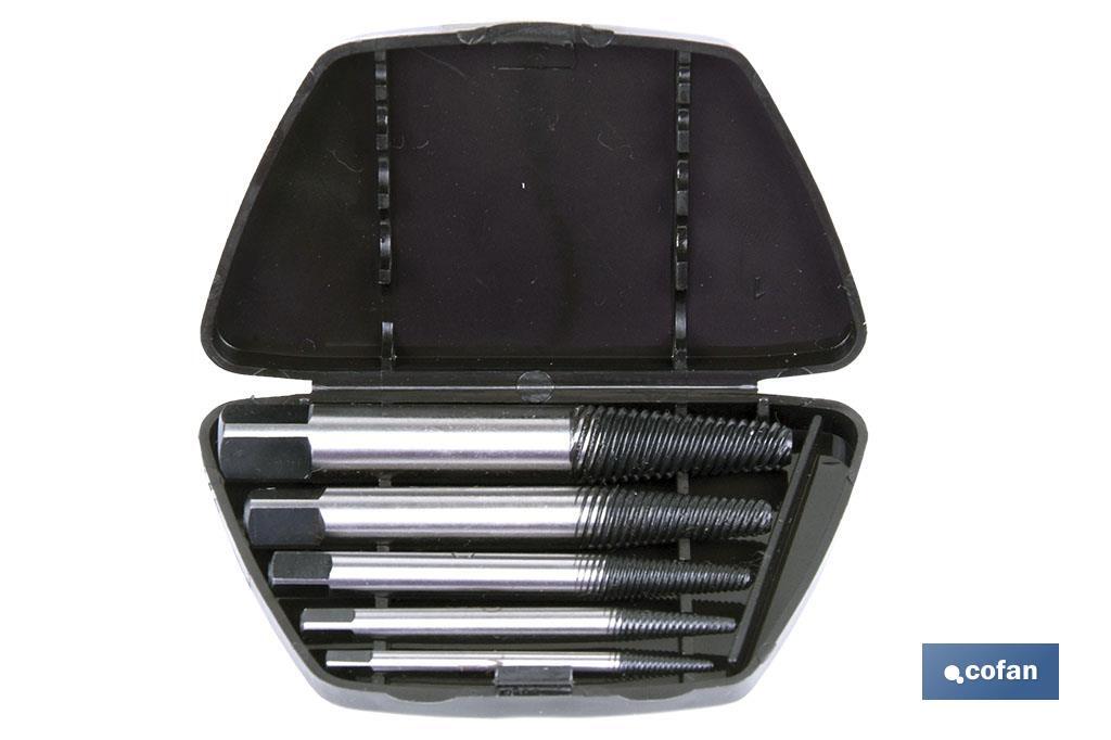 JGO. 8 MACHOS IZQUIERDA (Extractor tornillos) (PACK: 1 UDS) JGO. 8 MACHOS IZQUIERDA (Extractor tornillos) (PACK: 1 UDS)