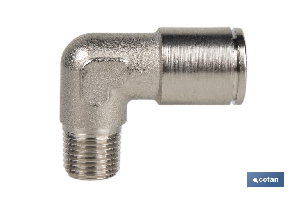 CONEXION CODO TUBO 10mm. ROSCA 3/8 (PACK: 1 UDS) CONEXION CODO TUBO 10mm. ROSCA 3/8 (PACK: 1 UDS)