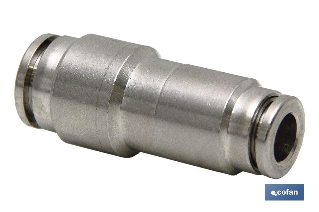 UNIÓN RECTA REDUCIDA TUBO-TUBO LATÓN NIQ. M-6-4 (PACK: 1 UDS) UNIÓN RECTA REDUCIDA TUBO-TUBO LATÓN NIQ. M-6-4 (PACK: 1 UDS)