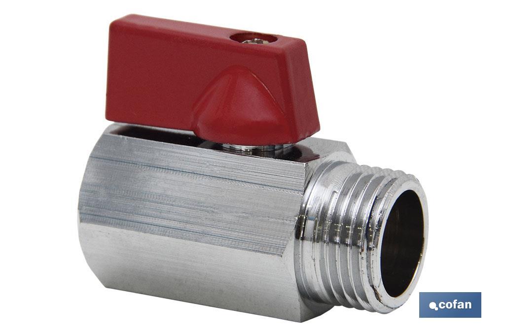 VÁLVULA ESFERA HEXAGONAL M-H R-1/2 (PACK: 1 UDS) VÁLVULA ESFERA HEXAGONAL M-H R-1/2 (PACK: 1 UDS)