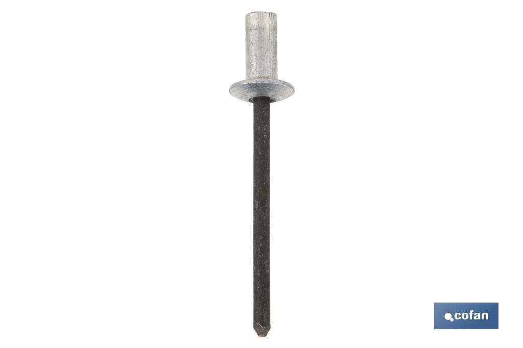 REMACHE ALUMINIO ESTANCO 4,8 X 21 MM (PACK: 250 UDS)
