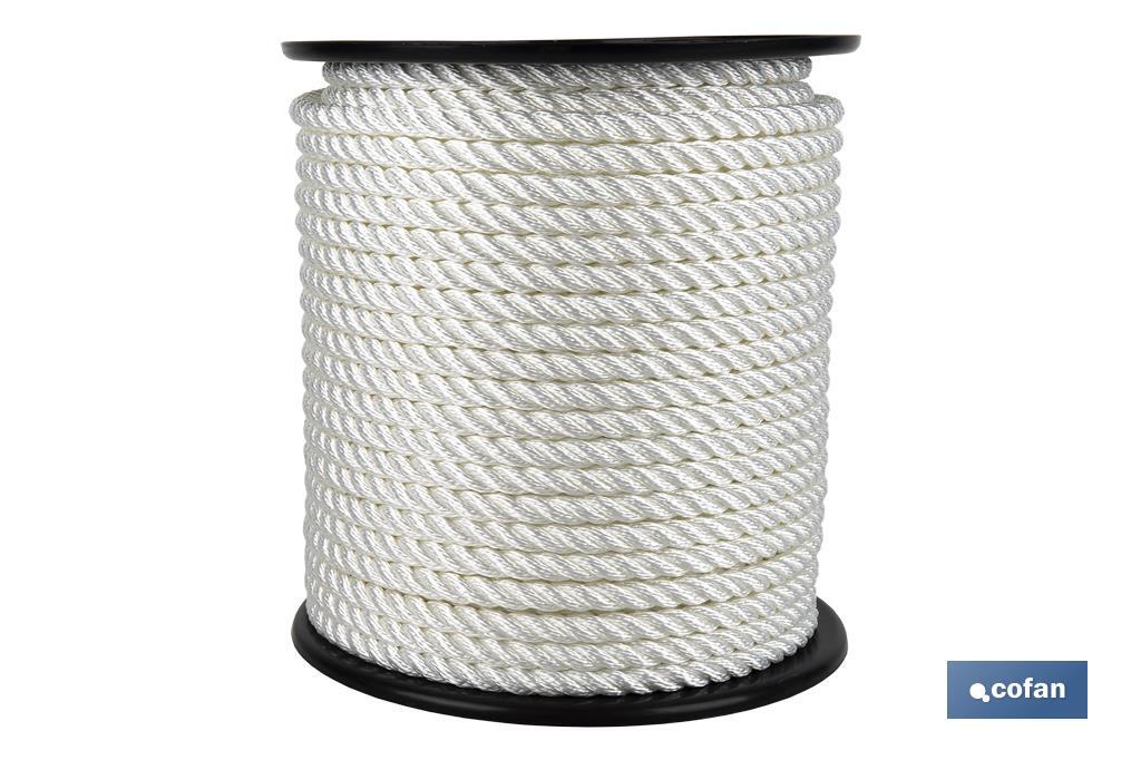 CARRETE CABO DE AMARRE 20 MM 100 M BLANCO (PACK: 1 UDS)