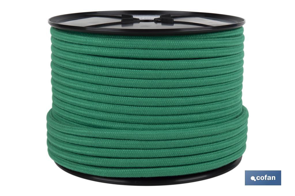 CARRETE ESCOTA NÁUTICA 10 MM 100 M VERDE (PACK: 1 UDS)