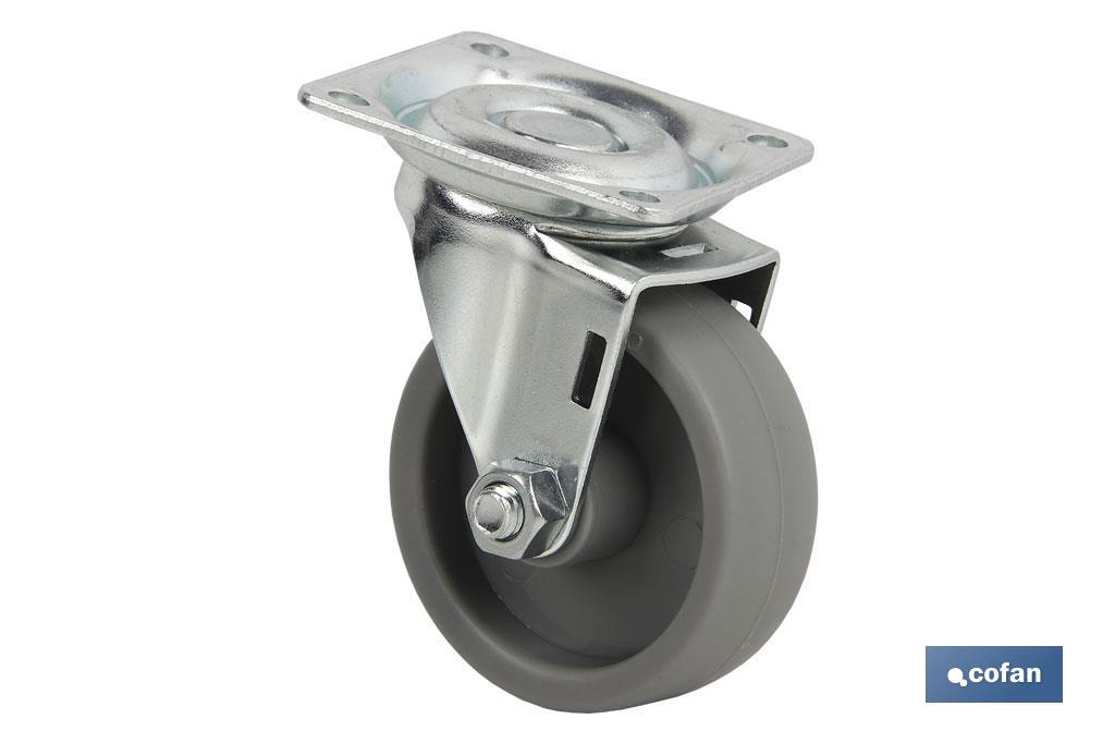 RUEDA POLIPROPILENO 25X15MM PLACA (PACK: 4 UDS) RUEDA POLIPROPILENO 25X15MM PLACA (PACK: 4 UDS)