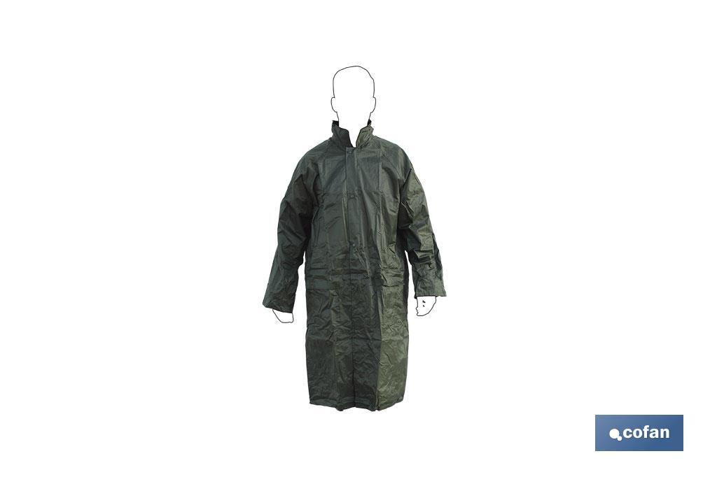 ABRIGO DE LLUVIA VERDE POLIESTER/PVC TALLA-S (PACK: 1 UDS) ABRIGO DE LLUVIA VERDE POLIESTER/PVC TALLA-S (PACK: 1 UDS)
