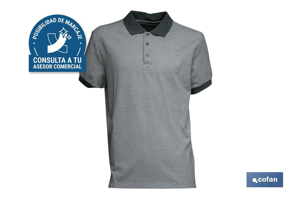 POLO 2 TONOS VERDON 160gms/m GRIS-NEGRO TALLA S (PACK: 1 UDS) POLO 2 TONOS VERDON 160gms/m GRIS-NEGRO TALLA S (PACK: 1 UDS)