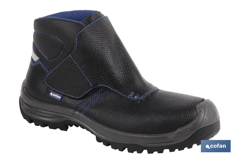 BOTA PIEL NEGRO CIERRE VELCRO S3 MODELO URIAN T 44 (PACK: 1 UDS)