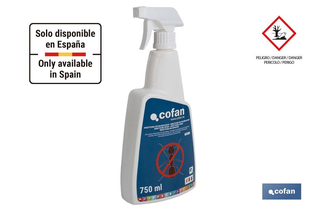 INSECTICIDA EN PULVERIZADOR HORMIGAS 750 ML (PACK: 1 UDS) INSECTICIDA EN PULVERIZADOR HORMIGAS 750 ML (PACK: 1 UDS)