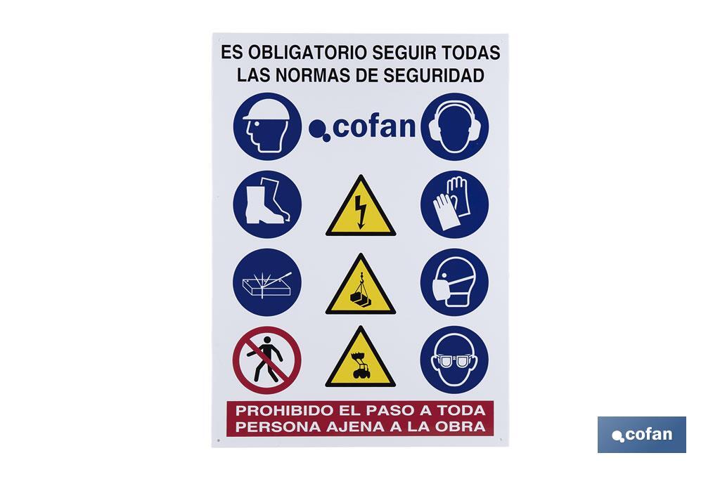 CARTEL DE OBRA EN GLASSPACK 500X700mm (PACK: 1 UDS) CARTEL DE OBRA EN GLASSPACK 500X700mm (PACK: 1 UDS)