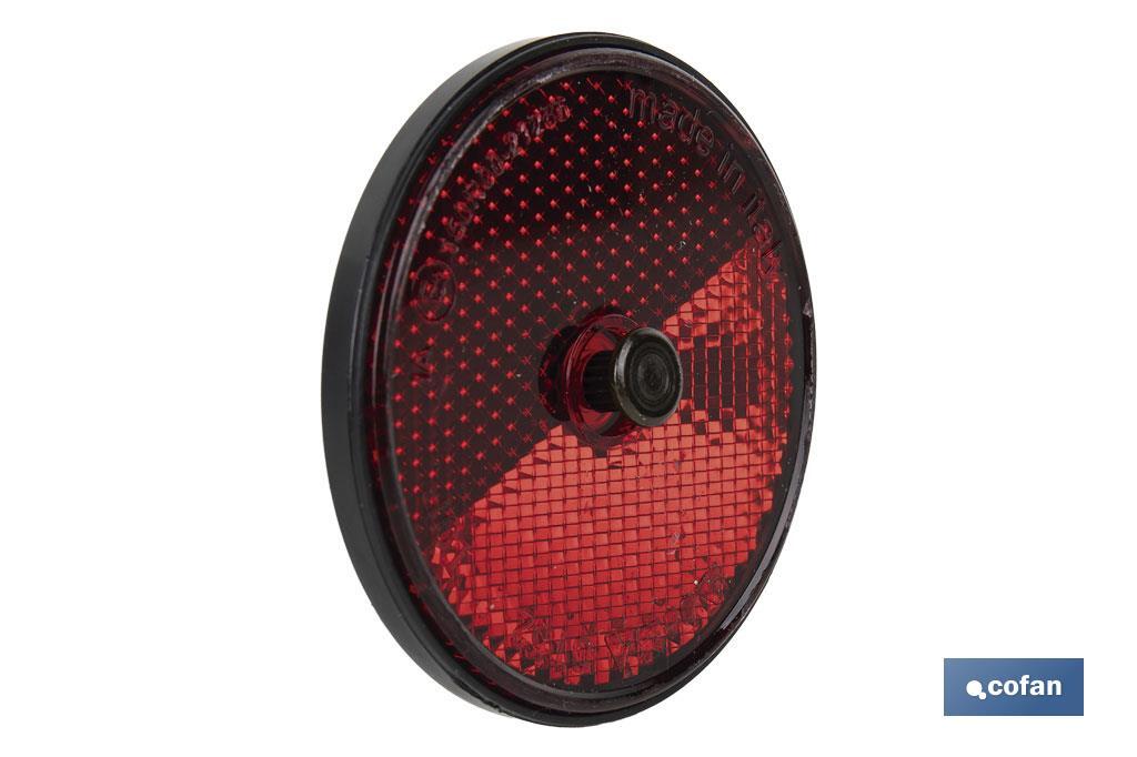 CATADIÓPTRICO REDONDO ROJO Ø 60 MM CON TORNILLO (PACK: 1 UDS) CATADIÓPTRICO REDONDO ROJO Ø 60 MM CON TORNILLO (PACK: 1 UDS)