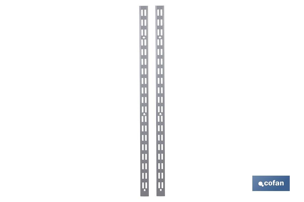 PACK 2 CREMALLERAS PARED PARA ESTANTERÍAS 1080X30X25 MM (PACK: 1 UDS)