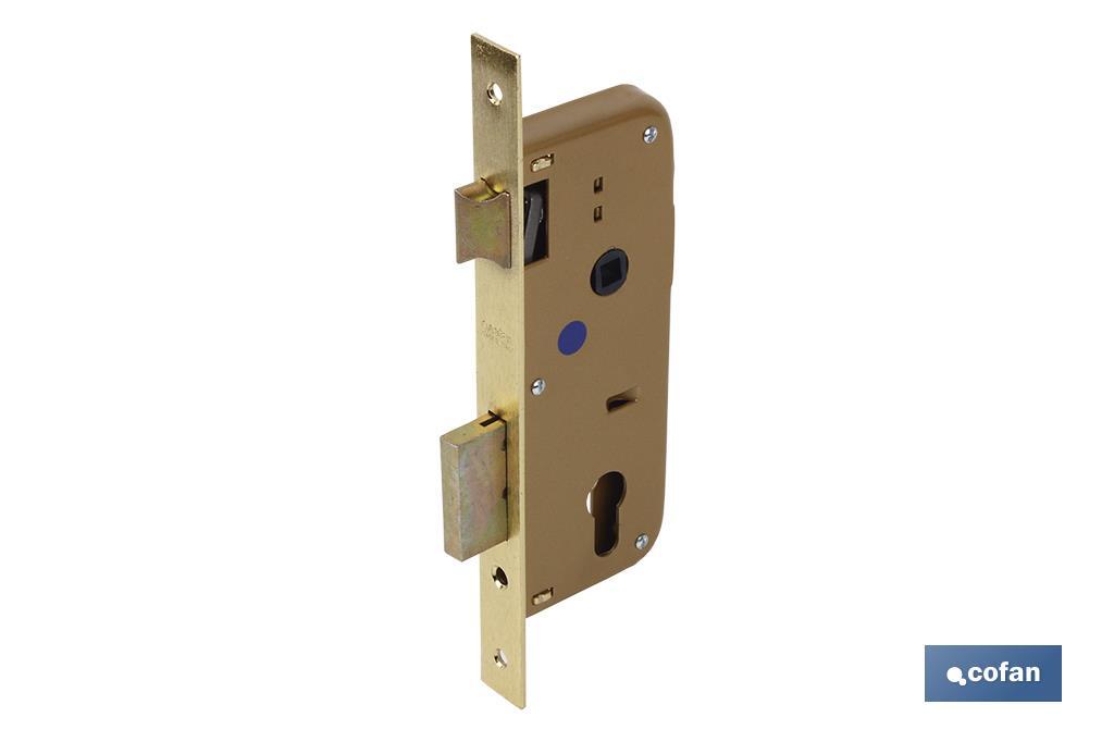 Cerradura Embutir+cerradero D85 E40- Latón (P/Madera) (PACK: 1 UDS) Cerradura Embutir+cerradero D85 E40- Latón (P/Madera) (PACK: 1 UDS)