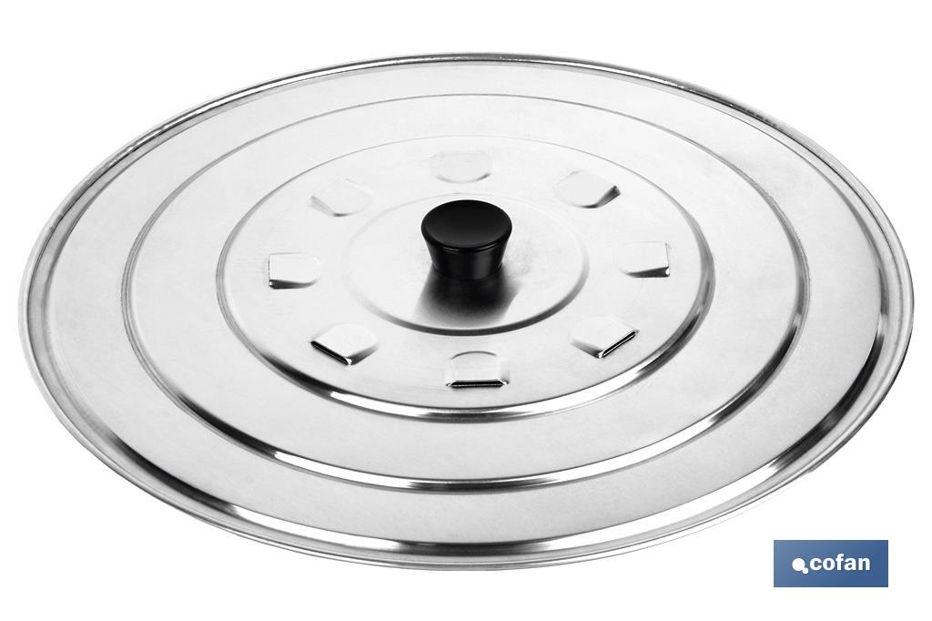 TAPA C/DESVAPO ALUMINIO 24cm (PACK: 12 UDS) TAPA C/DESVAPO ALUMINIO 24cm (PACK: 12 UDS)