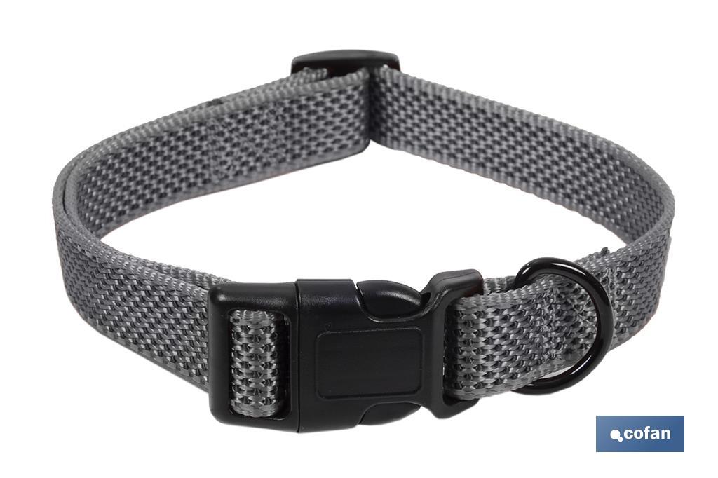 COLLAR PARA PERROS REFLECTANTE GRIS 1,5 X 30-45 CM (PACK: 1 UDS) COLLAR PARA PERROS REFLECTANTE GRIS 1,5 X 30-45 CM (PACK: 1 UDS)