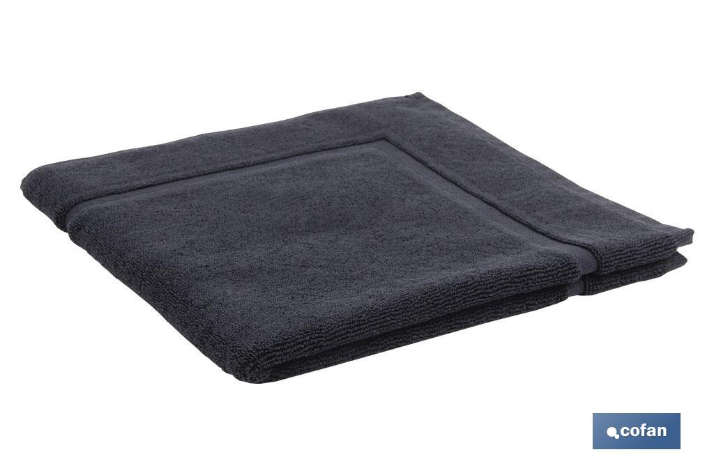 ALFOMBRA BAÑO NEGRO GR.1000 MODELO BRILLANTE 60X60cm (PACK: 1 UDS)