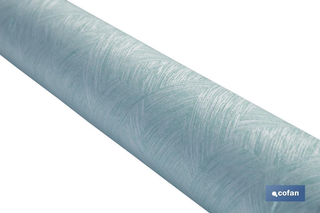 ROLLO DE MANTEL ANTIMANCHAS RESINADO TURQUESA 60 % ALGODÓN, 40 % POLIÉSTER 1,40 X 20 M (PACK: 1 UDS) ROLLO DE MANTEL ANTIMANCHAS RESINADO TURQUESA 60 % ALGODÓN, 40 % POLIÉSTER 1,40 X 20 M (PACK: 1 UDS)