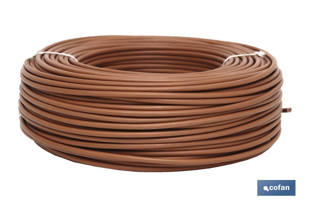 ROLLO CABLE H07V-K 1X2,5MM2 MARRÓN (100M) (PACK: 1 UDS) ROLLO CABLE H07V-K 1X2,5MM2 MARRÓN (100M) (PACK: 1 UDS)