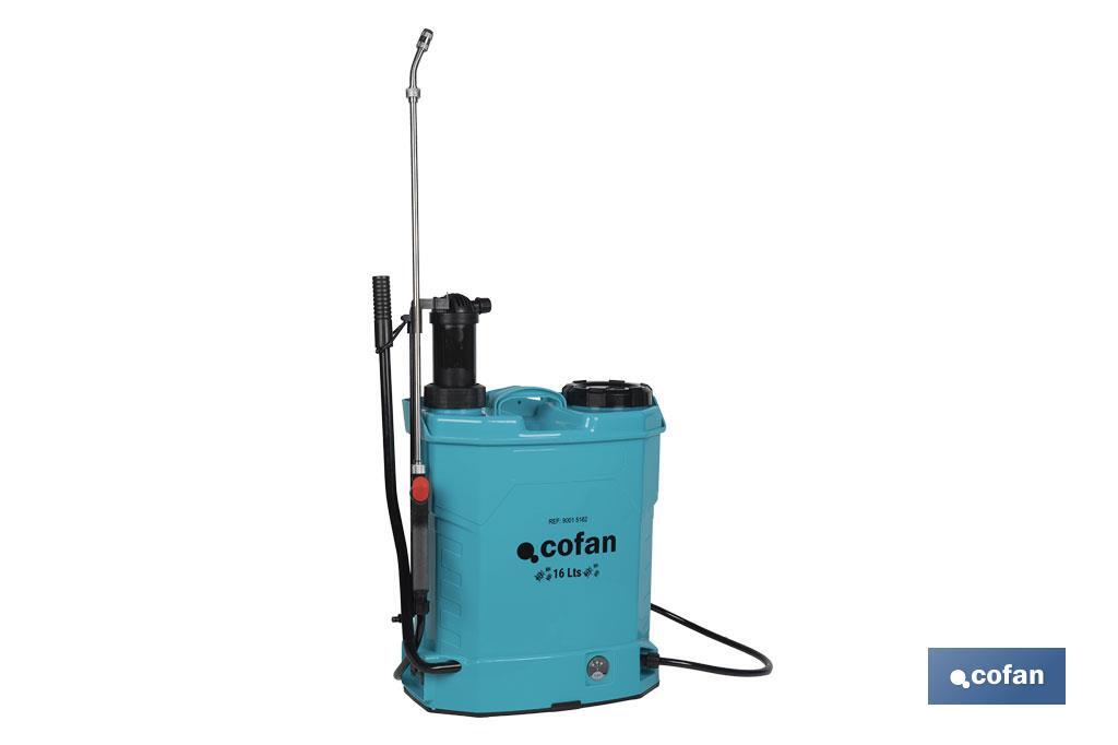 PULVERIZADOR DE ESPALDA 16 L DUAL - ELÉCTRICO/MANUAL LI-ION 12 V 8.0 AH (PACK: 1 UDS) PULVERIZADOR DE ESPALDA 16 L DUAL - ELÉCTRICO/MANUAL LI-ION 12 V 8.0 AH (PACK: 1 UDS)