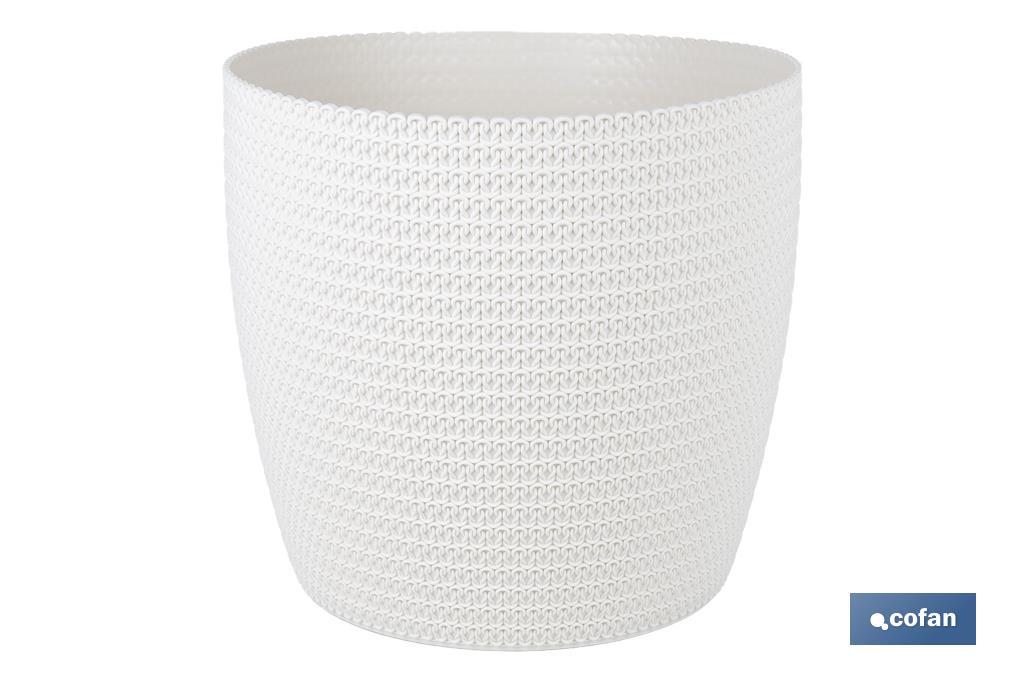 MACETA O MACETERO TRENZADA COLOR BEIGE PP Ø 255 X 221 MM 8,5 L VENTA UNITARIA (PACK: 1 UDS) MACETA O MACETERO TRENZADA COLOR BEIGE PP Ø 255 X 221 MM 8,5 L VENTA UNITARIA (PACK: 1 UDS)