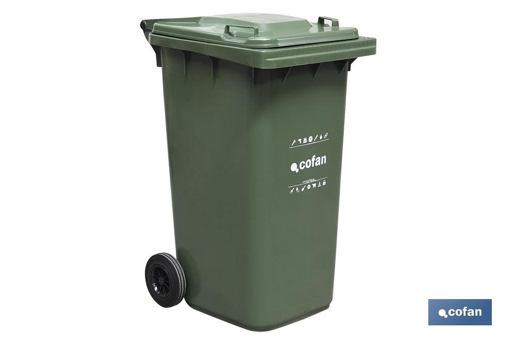 CONTENEDOR 2 RUEDAS 240LT COLOR VERDE (PACK: 1 UDS) CONTENEDOR 2 RUEDAS 240LT COLOR VERDE (PACK: 1 UDS)