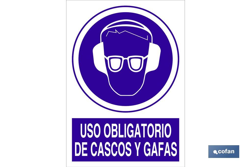 Uso obligatorio de cascos y gafas