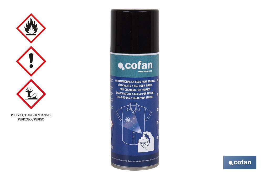 Spray Quitamanchas para tejidos 200 ml | Base disolvente | Absorbe y disuelve