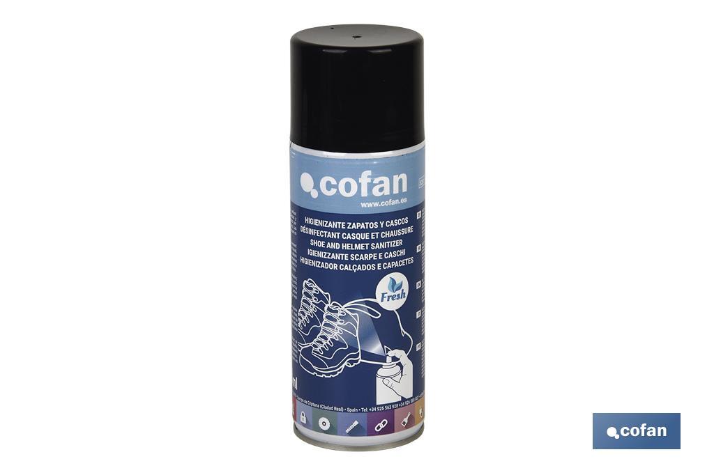 Higienizante para calzado | Contenido del Spray de 400 ml |Neutraliza los malos olores con un aroma fresco