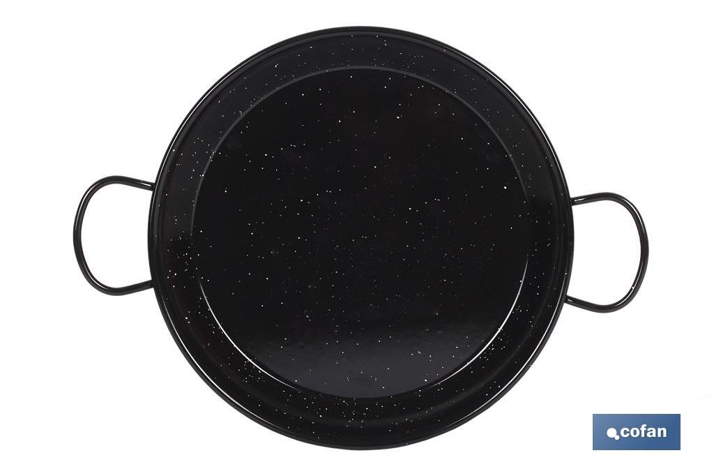 Paellera de acero esmaltadas especial para inducción | Formato tradicional | Diseño con dos asas
