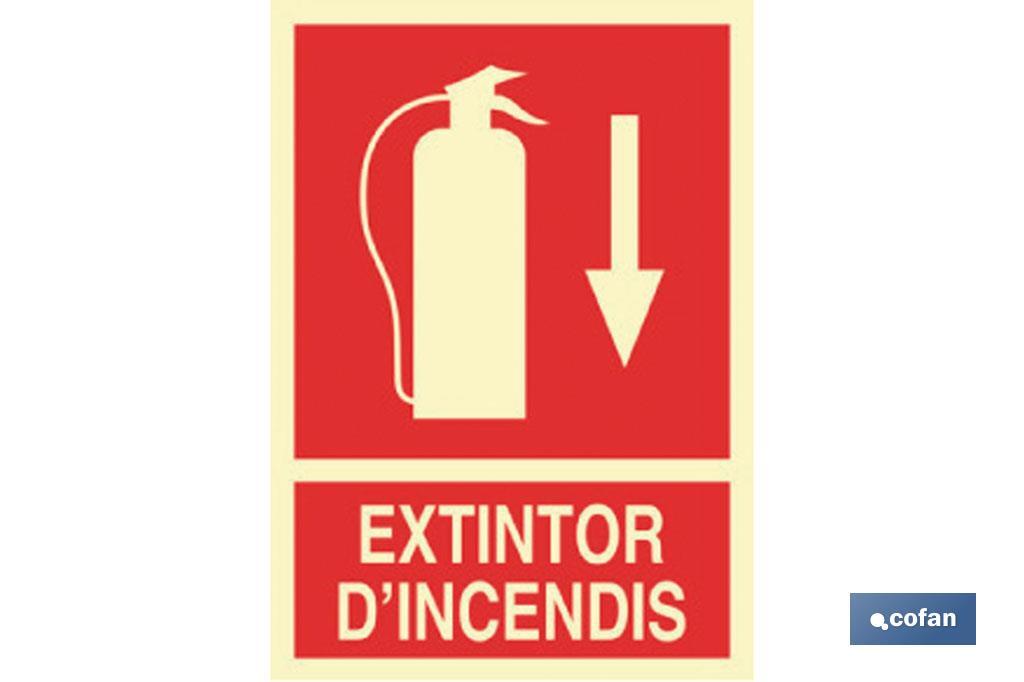 Extintor D\\\"incendis Abajo