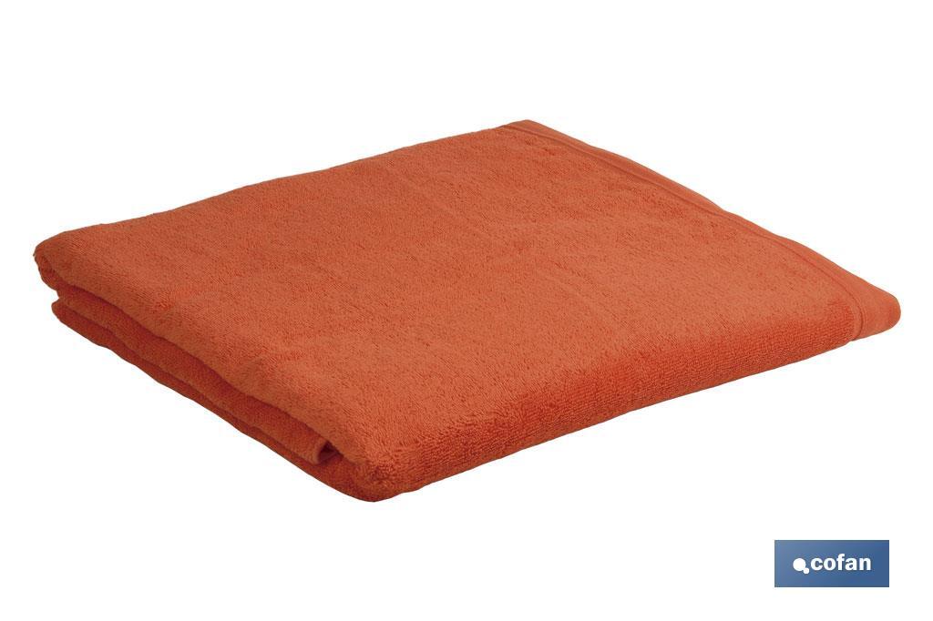 Toalla Baño | Color Orange | Gramaje 580 g/m2 | Modelo Amanecer | Medidas 100 x 150 cm