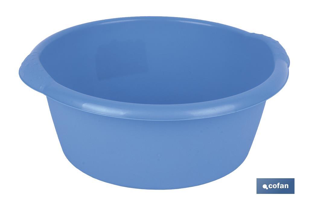 Barreño de Color Azul | Modelo Udai | Capacidad 3, 6, 10, 15 o 25 L | Fabricado en Polipropileno | Barreño Multiusos